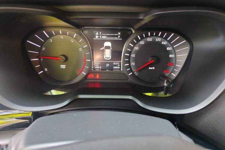 Used GAC Trumpchi GS4 2016 235T G-DCT Luxury Edition Odometer Close Up