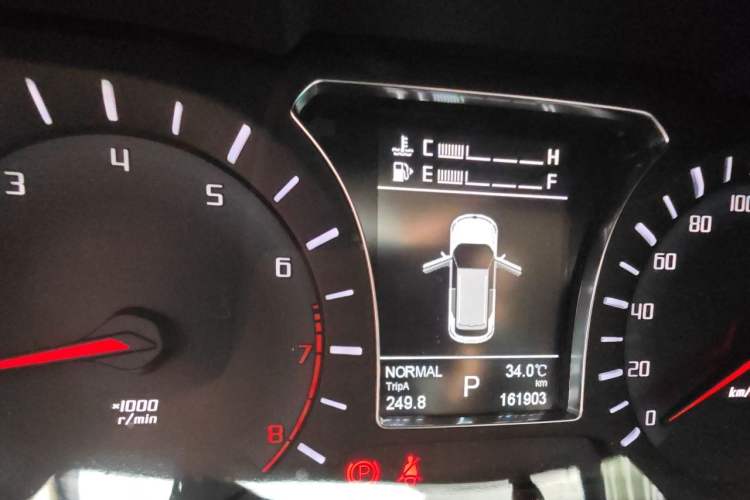 Used GAC Trumpchi GS4 2016 235T G-DCT Luxury Edition Odometer Close Up