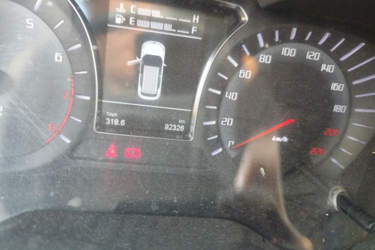 Used GAC Trumpchi GS4 2016 235T Manual Luxury Edition Odometer Close Up