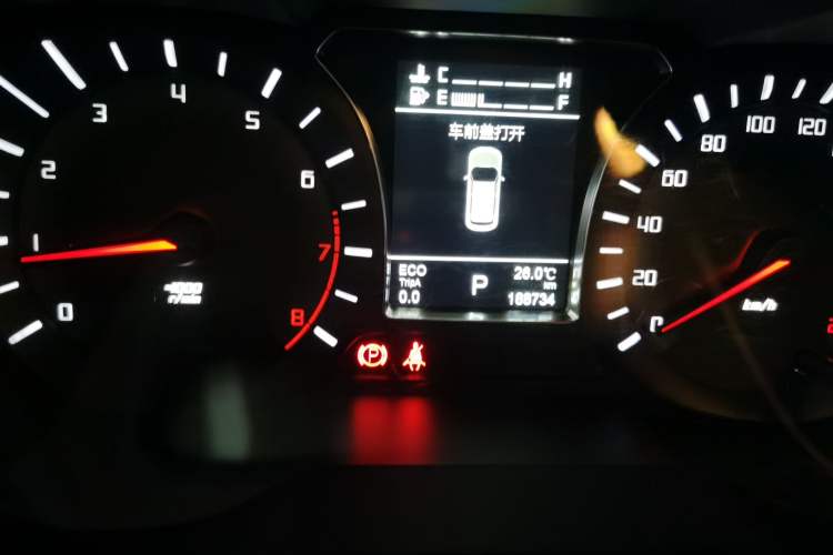 Used GAC Trumpchi GS4 2016 235T G-DCT Luxury Edition Odometer Close Up