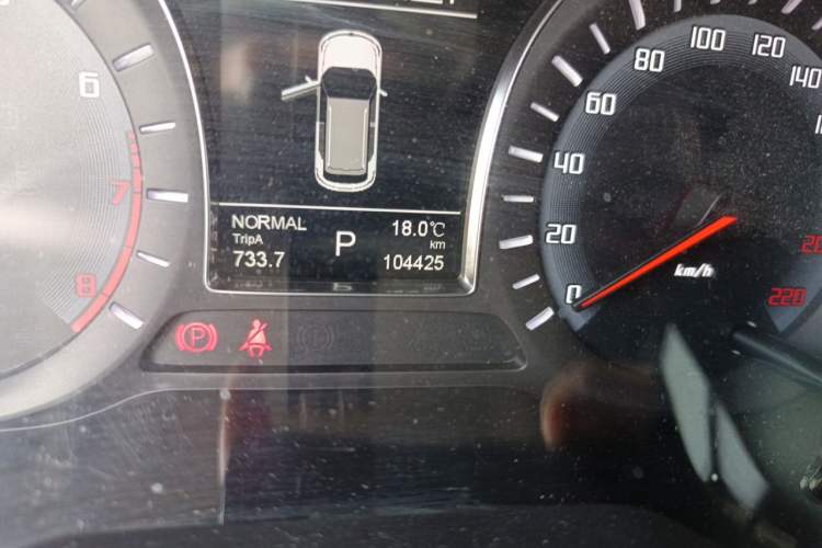 Used GAC Trumpchi GS4 2016 235T G-DCT Elite Edition Odometer Close Up