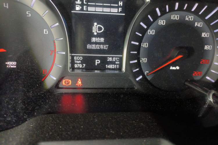 Used GAC Trumpchi GS4 2016 235T G-DCT Premium Edition Odometer Close Up