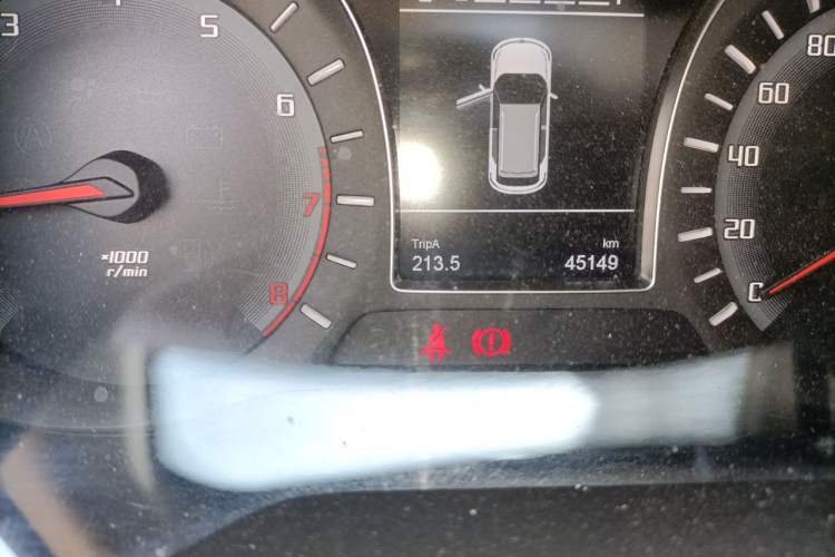 Used GAC Trumpchi GS4 2016 235T Manual Luxury Edition Odometer Close Up