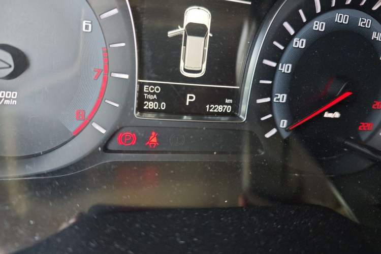 Used GAC Trumpchi GS4 2017 235T Automatic Two-Wheel Drive Elite Edition Odometer Close Up