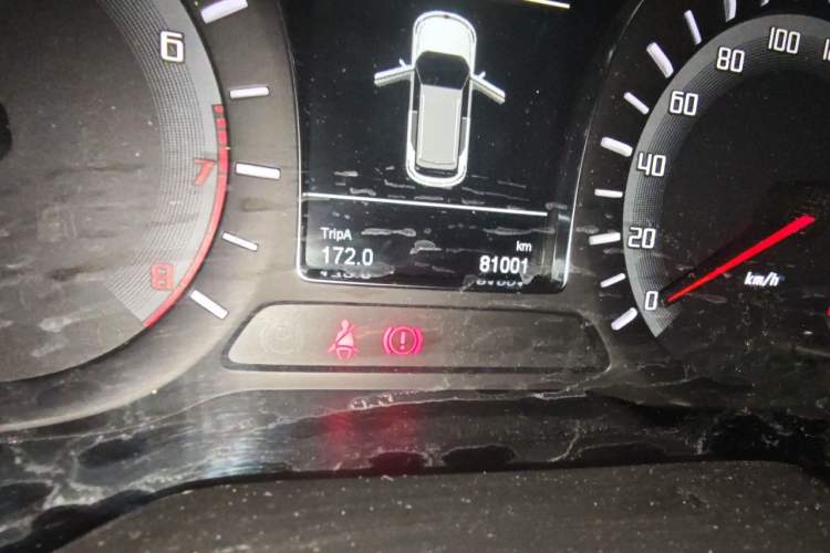 Used GAC Trumpchi GS4 2017 200T Manual Two-Wheel Drive Luxury Edition Odometer Close Up