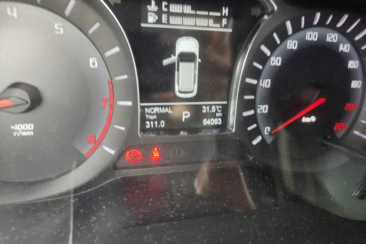 Used GAC Trumpchi GS4 2017 235T Automatic Two-Wheel Drive Luxury Smart Connectivity Version Odometer Close Up