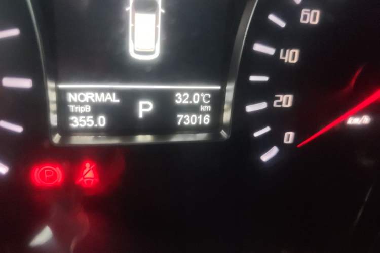 Used GAC Trumpchi GS4 2017 235T Automatic Two-Wheel Drive Luxury Smart Connectivity Version Odometer Close Up