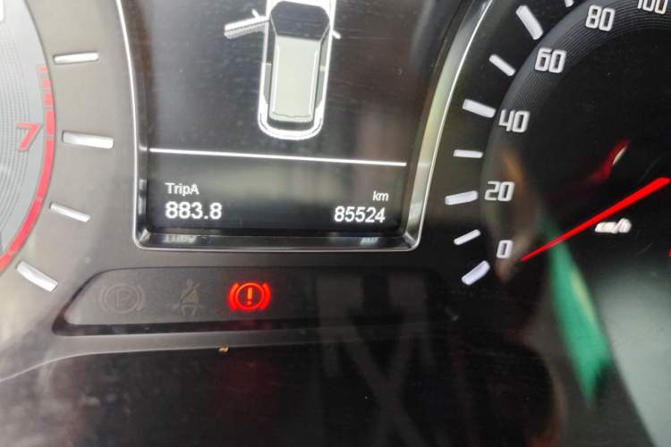 Used GAC Trumpchi GS4 2017 200T Manual Two-Wheel Drive Elite Edition Odometer Close Up