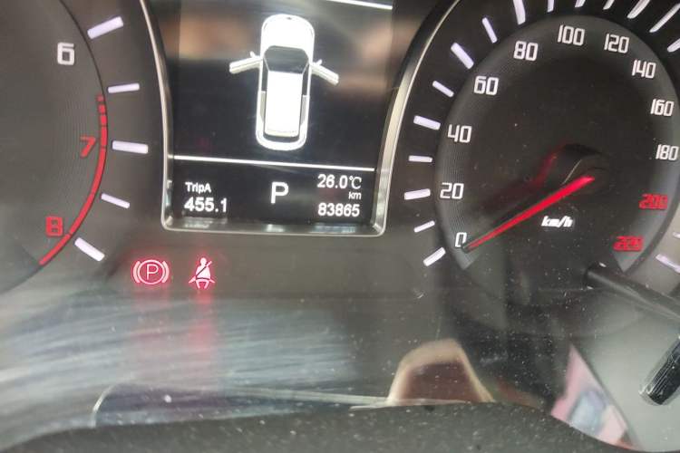 Used GAC Trumpchi GS4 2017 235T Automatic Two-Wheel Drive Luxury Smart Connectivity Version Odometer Close Up