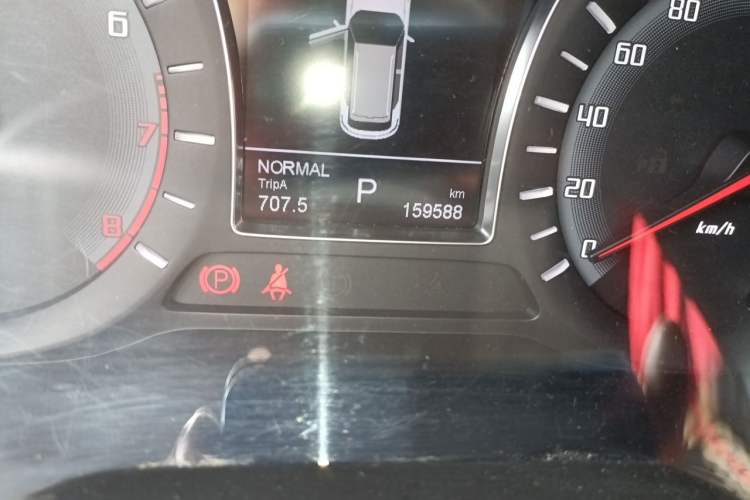 Used GAC Trumpchi GS4 2017 235T Automatic Two-Wheel Drive Elite Edition Odometer Close Up