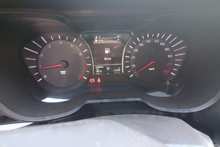 Used GAC Trumpchi GS4 2017 235T Automatic Two-Wheel Drive Elite Edition Odometer Close Up