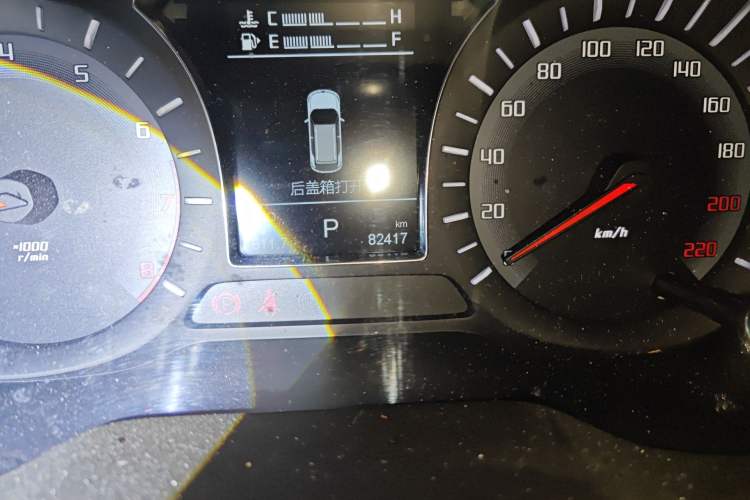 Used GAC Trumpchi GS4 2017 235T Automatic Two-Wheel Drive Elite Edition Odometer Close Up