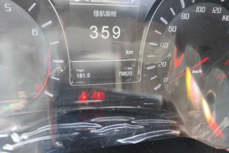Used GAC Trumpchi GS4 2017 235T Manual Two-Wheel Drive Luxury Edition Odometer Close Up