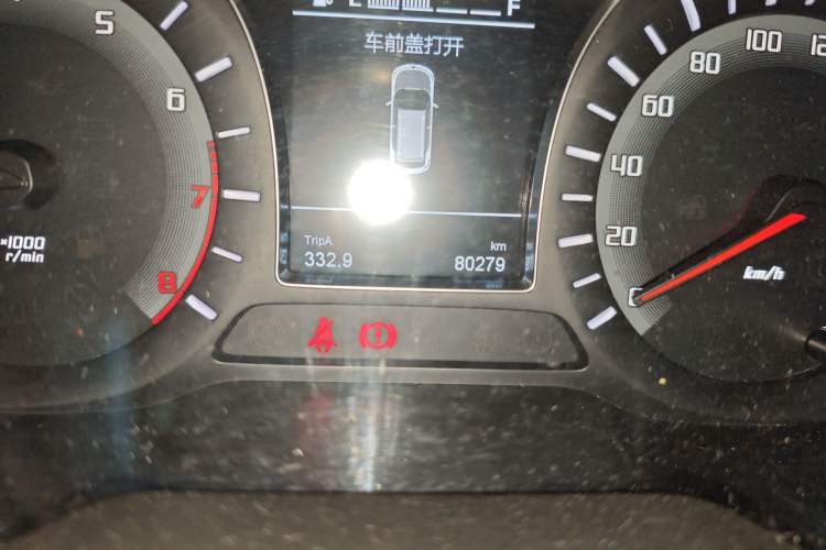 Used GAC Trumpchi GS4 2017 200T Manual Two-Wheel Drive Elite Edition Odometer Close Up