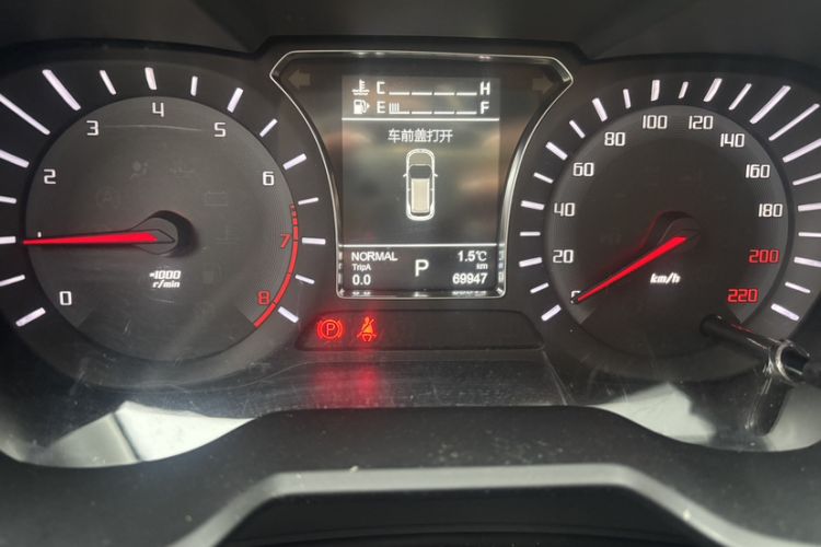 Used GAC Trumpchi GS4 2017 235T Automatic Two-Wheel Drive Luxury Smart Connectivity Version Odometer Close Up