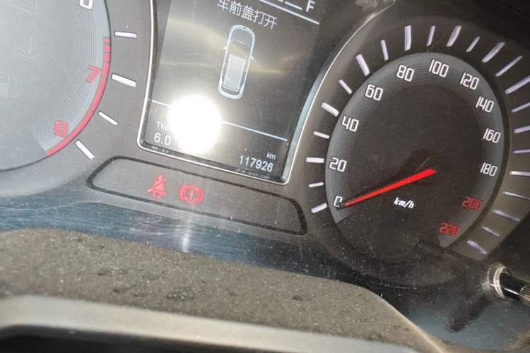 Used GAC Trumpchi GS4 2017 200T Manual Two-Wheel Drive Elite Edition Odometer Close Up