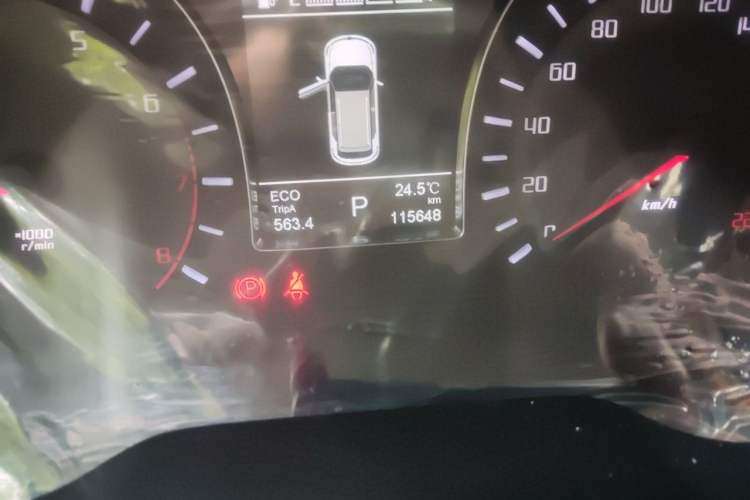 Used GAC Trumpchi GS4 2017 235T Automatic Two-Wheel Drive Luxury Smart Connectivity Version Odometer Close Up