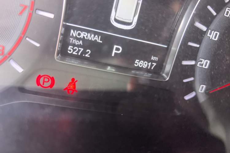 Used GAC Trumpchi GS4 2017 235T Automatic Two-Wheel Drive Elite Edition Odometer Close Up
