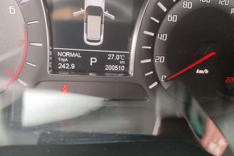 Used GAC Trumpchi GS4 2017 235T Automatic Two-Wheel Drive Luxury Smart Connectivity Version Odometer Close Up