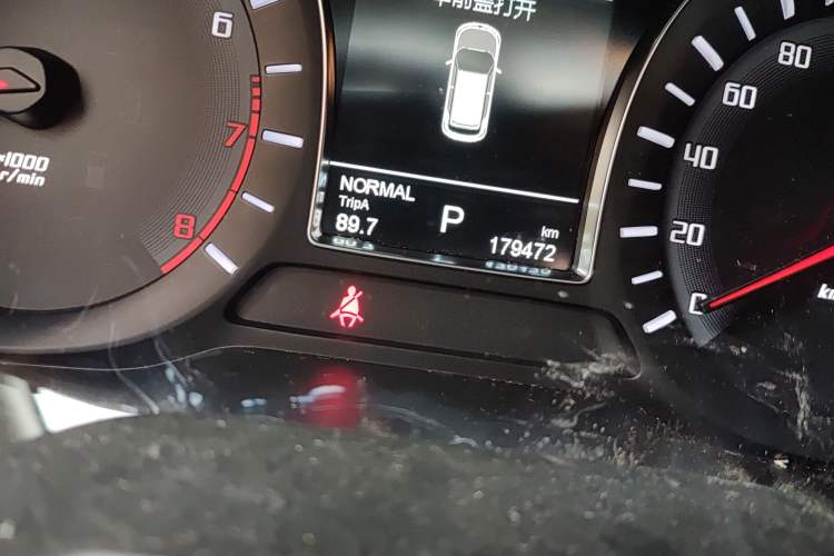 Used GAC Trumpchi GS4 2017 235T Automatic Two-Wheel Drive Elite Edition Odometer Close Up