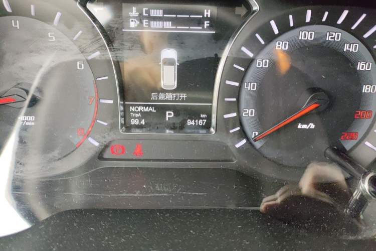 Used GAC Trumpchi GS4 2017 235T Automatic Two-Wheel Drive Elite Edition Odometer Close Up