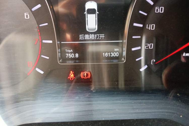 Used GAC Trumpchi GS4 2017 235T Manual Two-Wheel Drive Luxury Edition Odometer Close Up
