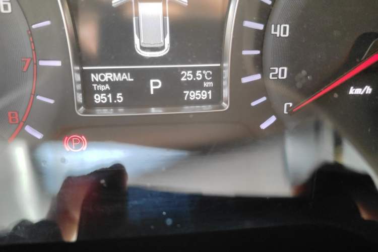 Used GAC Trumpchi GS4 2017 235T Automatic Two-Wheel Drive Luxury Smart Connectivity Version Odometer Close Up