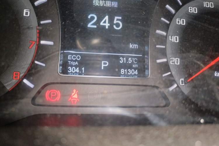 Used GAC Trumpchi GS4 2017 235T Automatic Two-Wheel Drive Luxury Smart Connectivity Version Odometer Close Up