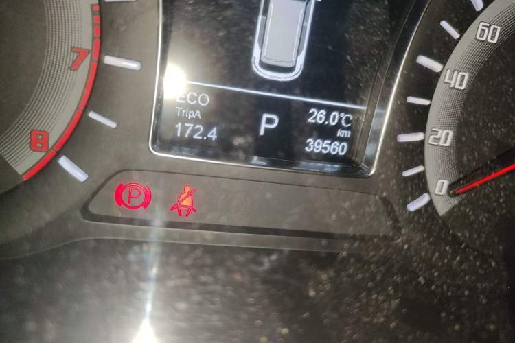 Used GAC Trumpchi GS4 2017 235T Automatic Two-Wheel Drive Luxury Smart Connectivity Version Odometer Close Up