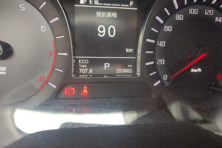 Used GAC Trumpchi GS4 2017 235T Automatic Two-Wheel Drive Elite Edition Odometer Close Up