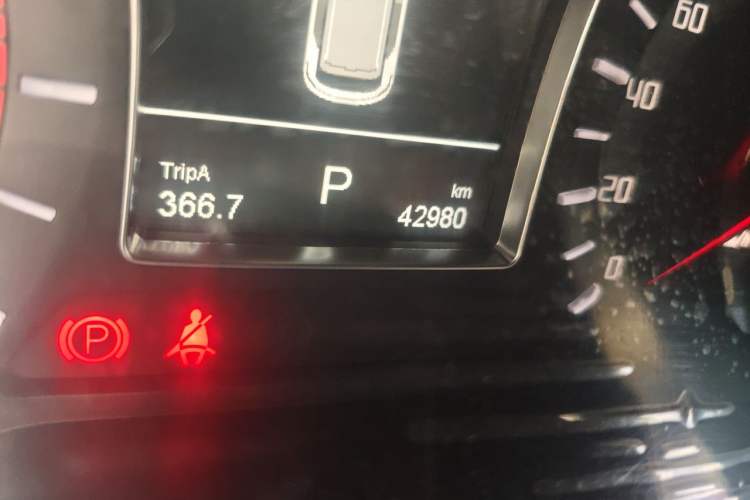 Used GAC Trumpchi GS4 2017 235T Automatic Two-Wheel Drive Elite Edition Odometer Close Up