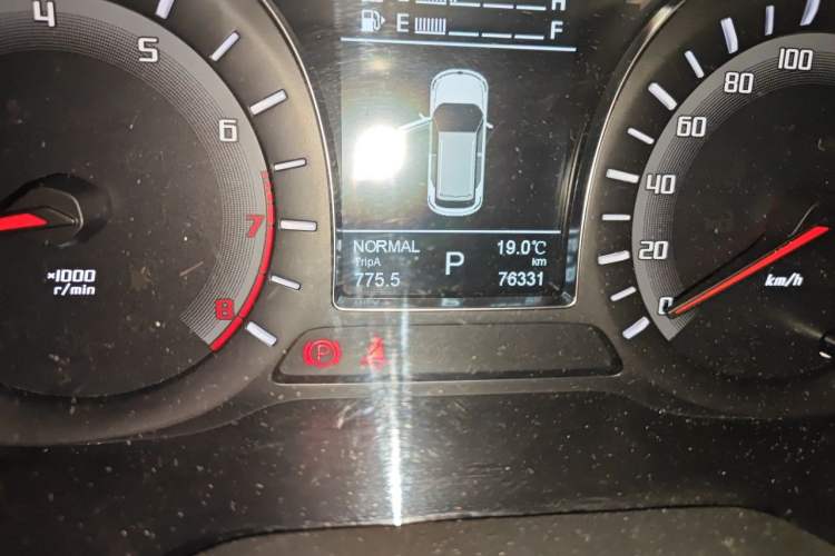 Used GAC Trumpchi GS4 2017 235T Automatic Two-Wheel Drive Luxury Smart Connectivity Version Odometer Close Up