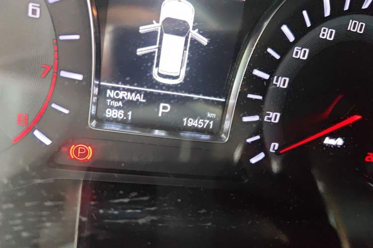 Used GAC Trumpchi GS4 2017 235T Automatic Two-Wheel Drive Elite Edition Odometer Close Up