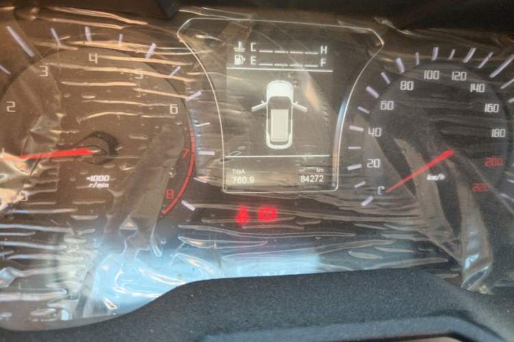 Used GAC Trumpchi GS4 2017 200T Manual Two-Wheel Drive Elite Edition Odometer Close Up