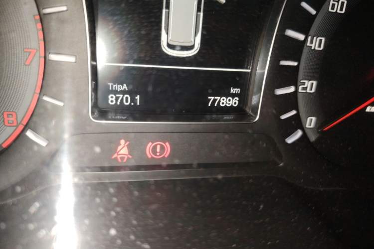 Used GAC Trumpchi GS4 2017 200T Manual Two-Wheel Drive Elite Edition Odometer Close Up