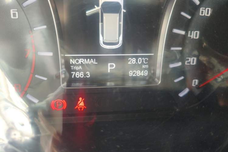 Used GAC Trumpchi GS4 2017 235T Automatic Two-Wheel Drive Luxury Smart Connectivity Version Odometer Close Up