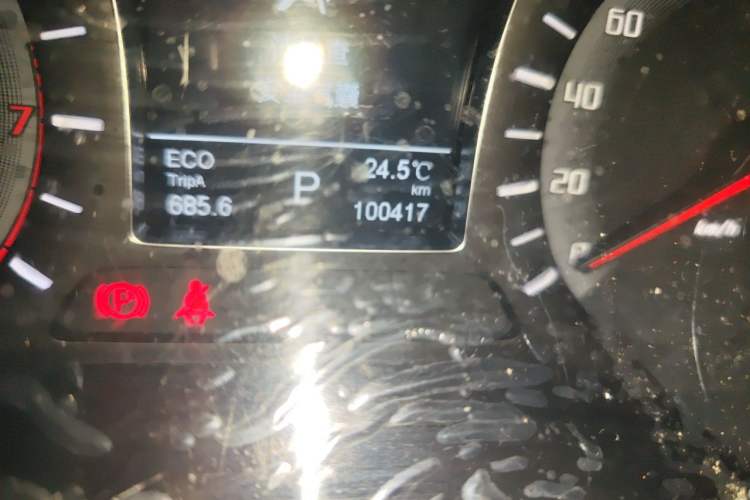 Used GAC Trumpchi GS4 2017 235T Automatic Two-Wheel Drive Luxury Smart Connectivity Version Odometer Close Up