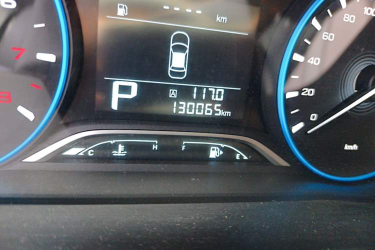 Used GAC Trumpchi GS4 2018 235T Automatic Two-Wheel Drive Elite Millionth Anniversary Edition Odometer Close Up