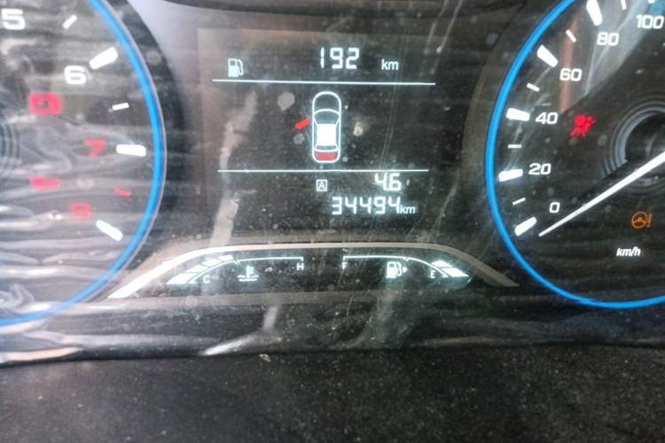 Used GAC Trumpchi GS4 2018 235T Manual Two-Wheel Drive Elite Edition Odometer Close Up