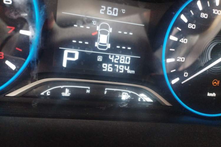 Used GAC Trumpchi GS4 2018 235T Automatic Two-Wheel Drive Luxury Smart Connectivity Version Odometer Close Up
