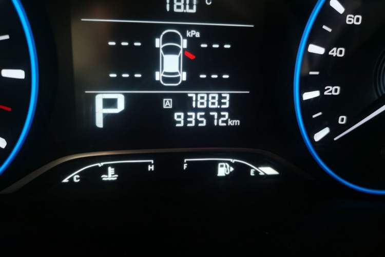 Used GAC Trumpchi GS4 2018 235T Automatic Two-Wheel Drive Luxury Smart Connectivity Version Odometer Close Up