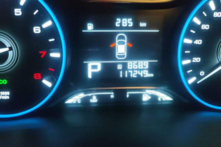 Used GAC Trumpchi GS4 2018 235T Automatic Two-Wheel Drive Elite Edition Odometer Close Up