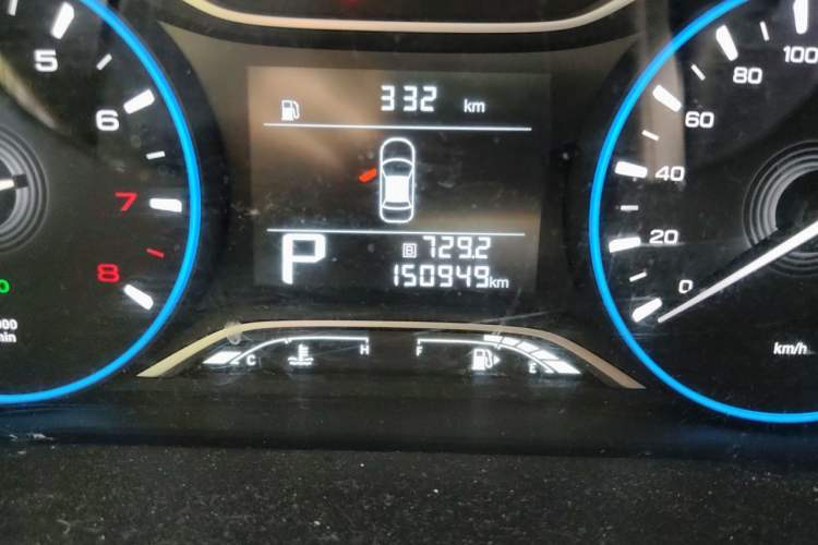 Used GAC Trumpchi GS4 2018 235T Automatic Two-Wheel Drive Elite Edition Odometer Close Up