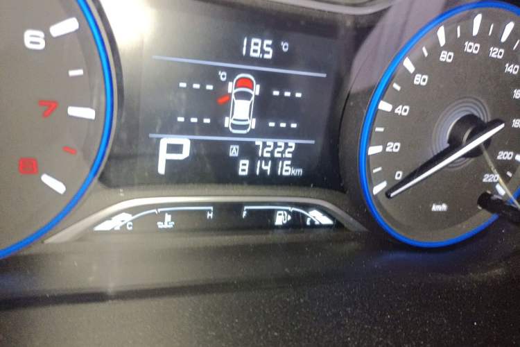 Used GAC Trumpchi GS4 2018 235T Automatic Two-Wheel Drive Luxury Smart Connectivity Version Odometer Close Up