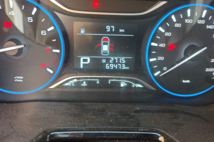 Used GAC Trumpchi GS4 2018 235T Automatic Two-Wheel Drive Elite Edition Odometer Close Up