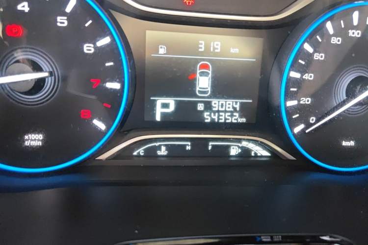 Used GAC Trumpchi GS4 2018 235T Automatic Two-Wheel Drive Elite Edition Odometer Close Up