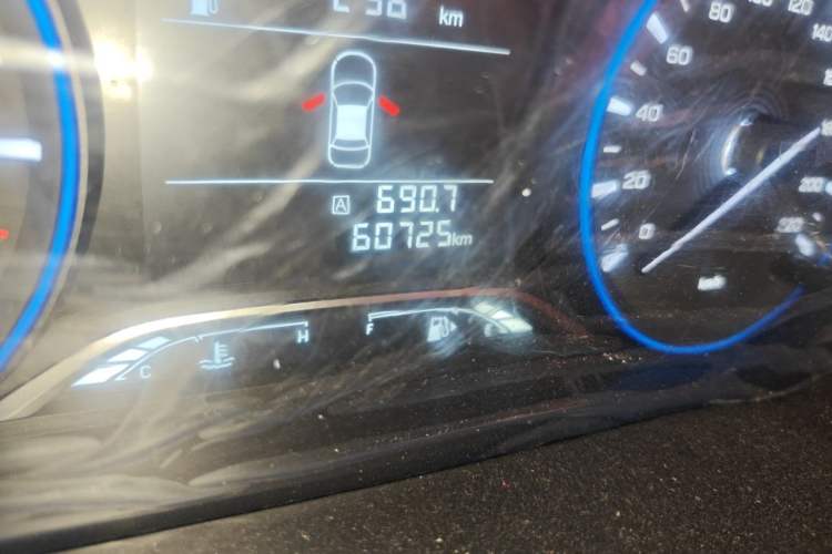 Used GAC Trumpchi GS4 2018 235T Manual Two-Wheel Drive Elite Edition Odometer Close Up