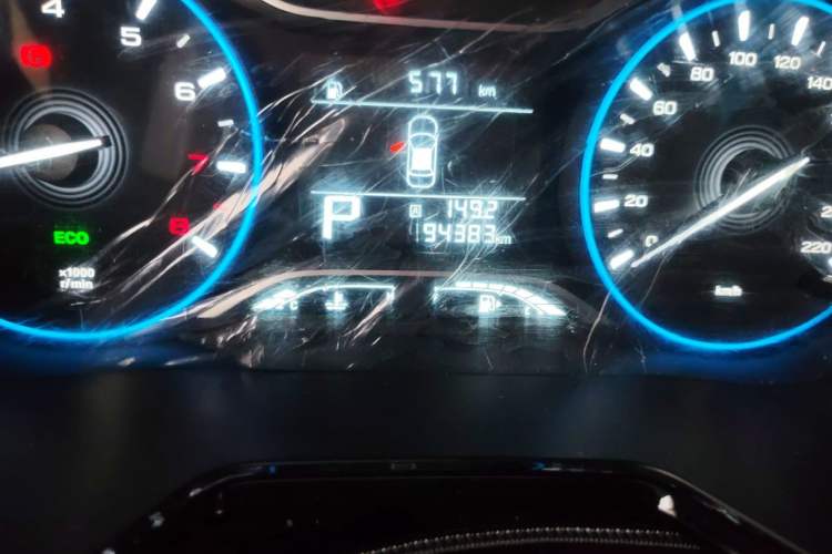Used GAC Trumpchi GS4 2018 235T Automatic Two-Wheel Drive Elite Millionth Anniversary Edition Odometer Close Up