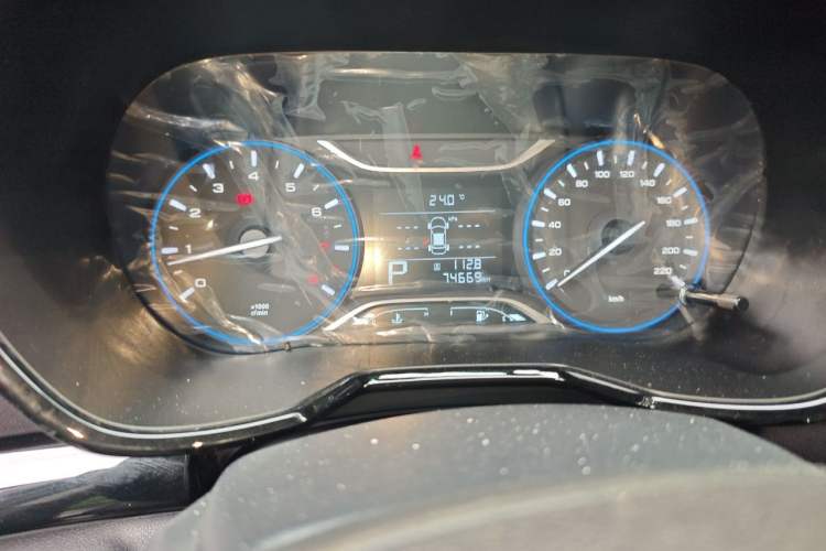 Used GAC Trumpchi GS4 2019 270T Automatic Two-Wheel Drive Luxury Smart Connectivity Model Odometer Close Up
