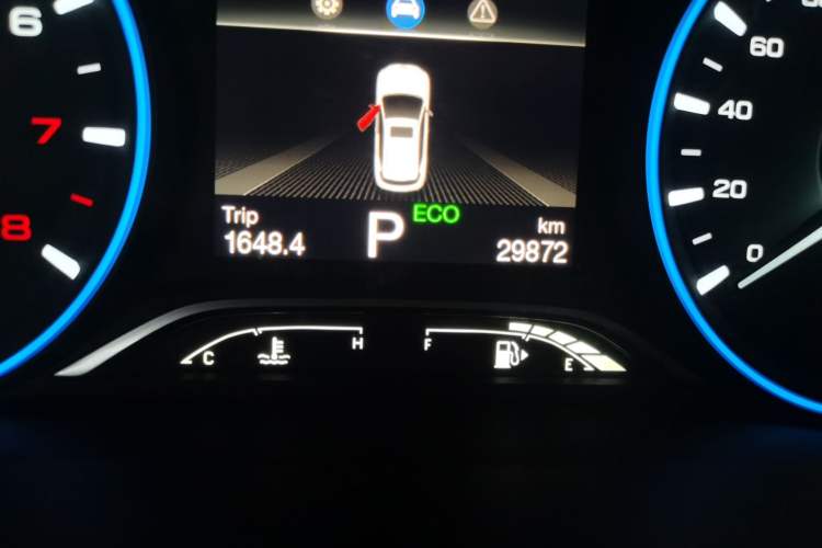 Used GAC Trumpchi GS4 2019 270T Automatic Two-Wheel Drive Luxury Smart Connectivity Model Odometer Close Up
